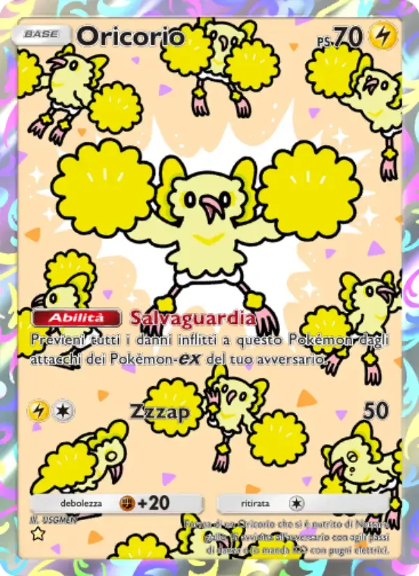 Oricorio card in Italian
