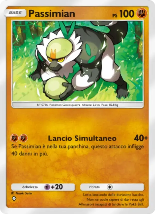 Passimian card in Italian