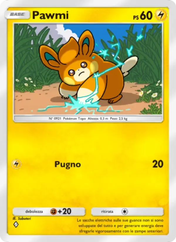 Pawmi card in Italian