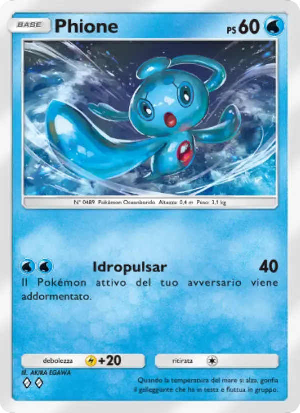 Phione card in Italian