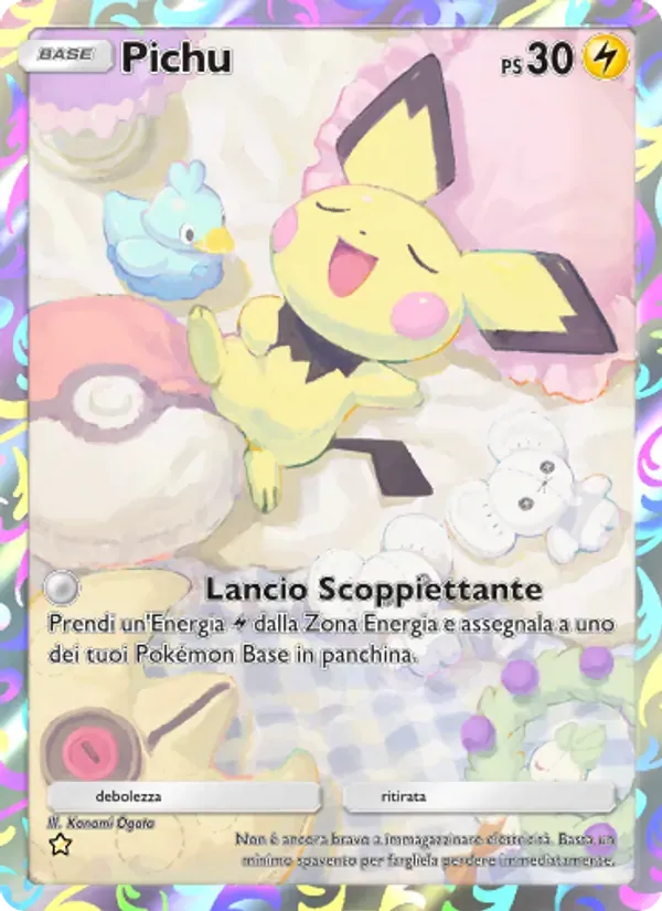 Pichu card in Italian