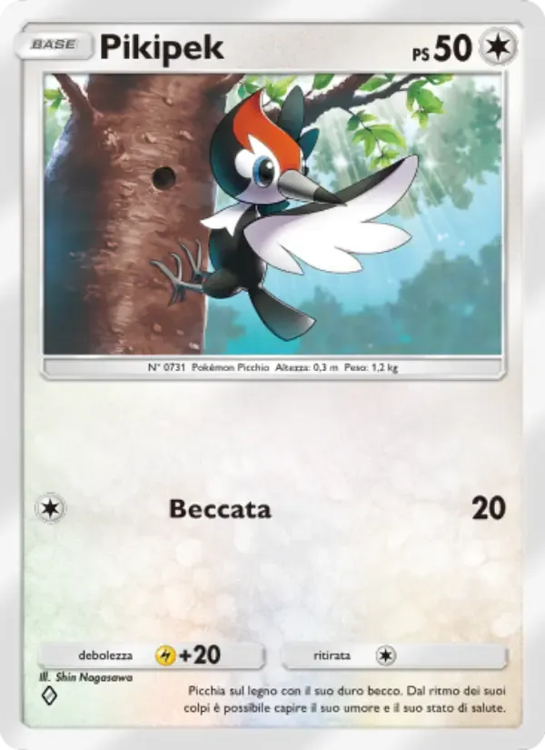 Pikipek card in Italian