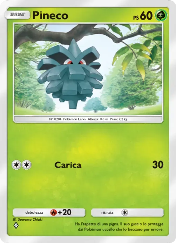 Pineco card in Italian
