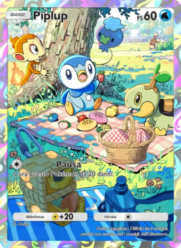 Piplup card in Italian