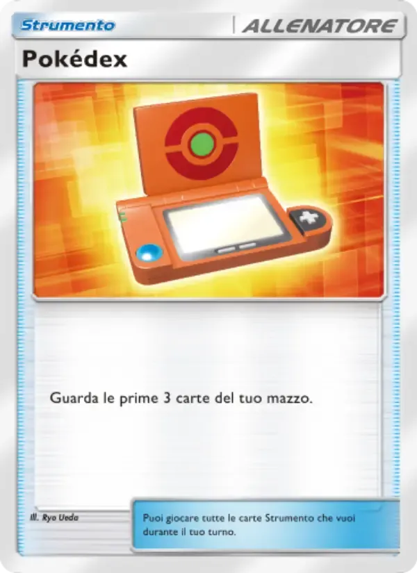 Pokédex card in Italian