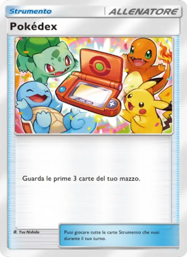 Pokédex card in Italian