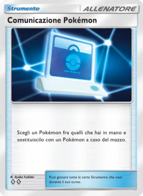 Pokémon Communication card in Italian