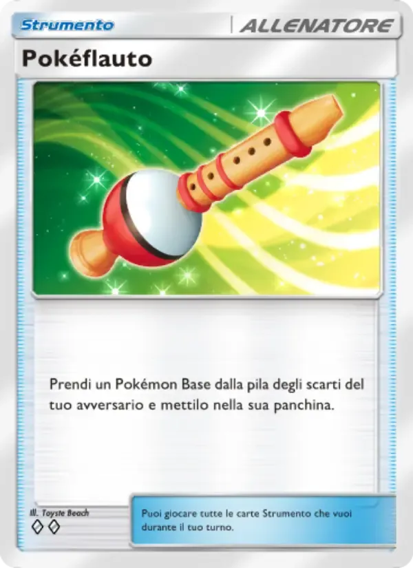 Pokémon Flute card in Italian