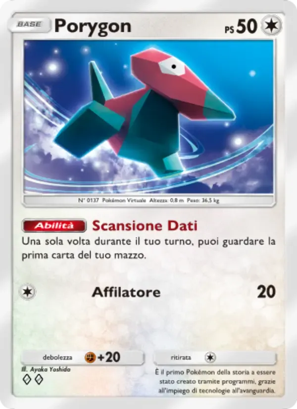 Porygon card in Italian