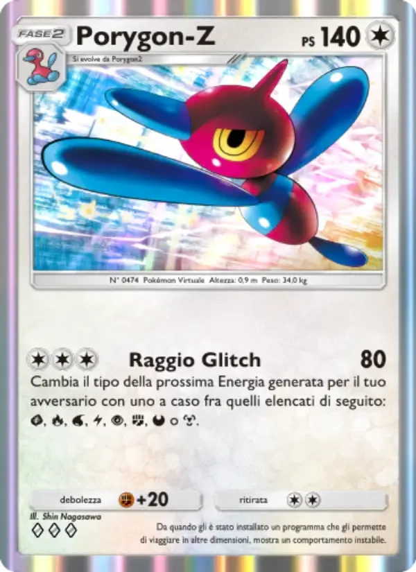 Porygon-Z card in Italian