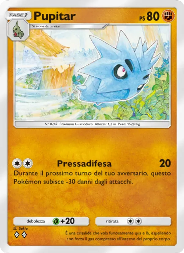 Pupitar card in Italian