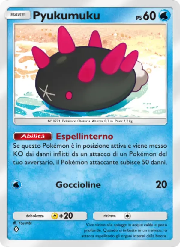Pyukumuku card in Italian