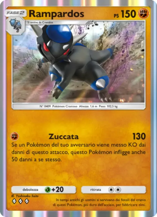 Rampardos card in Italian