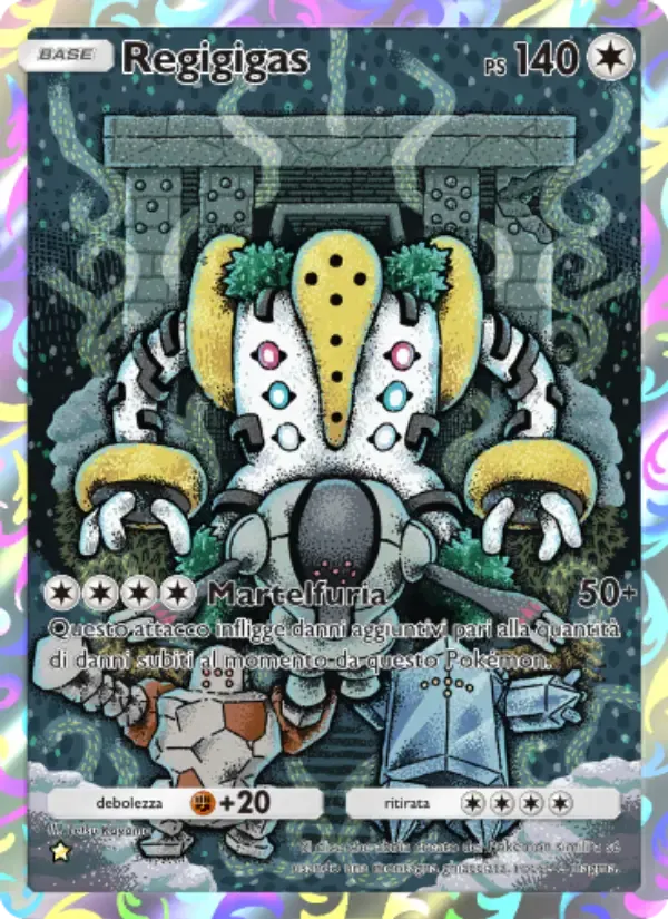 Regigigas card in Italian