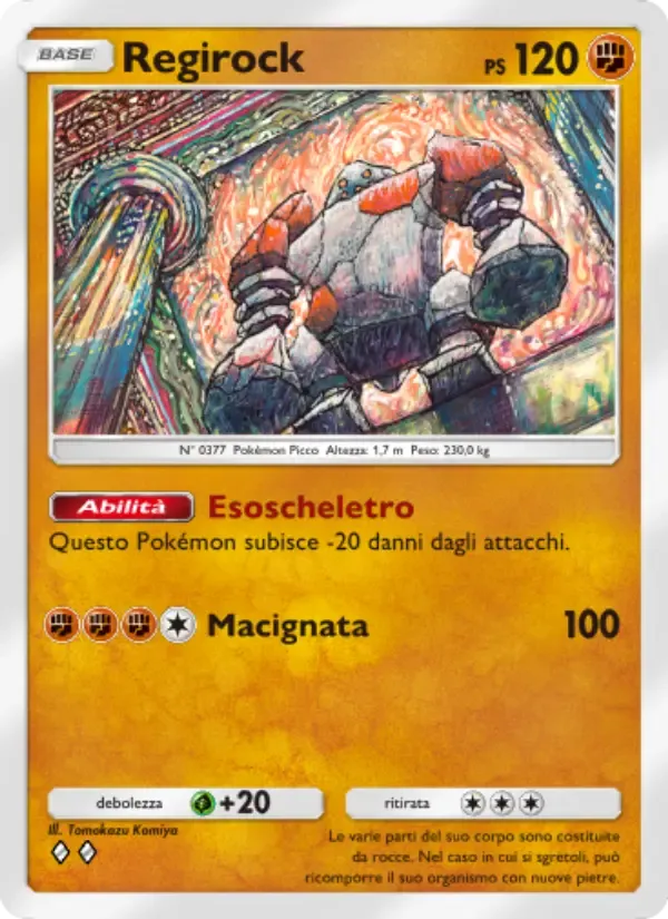 Carta de Regirock em Italiano