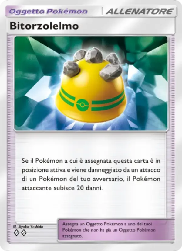 Rocky Helmet card in Italian