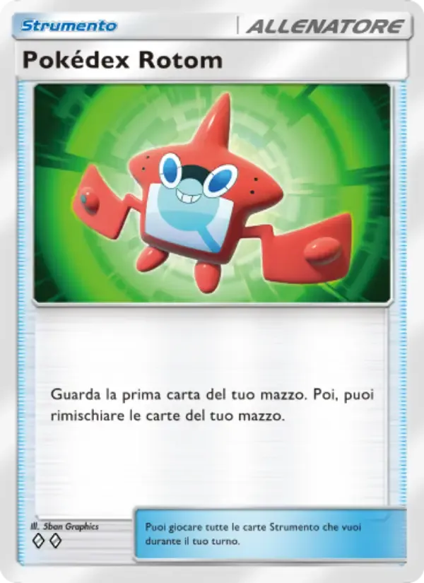 Rotom Dex card in Italian