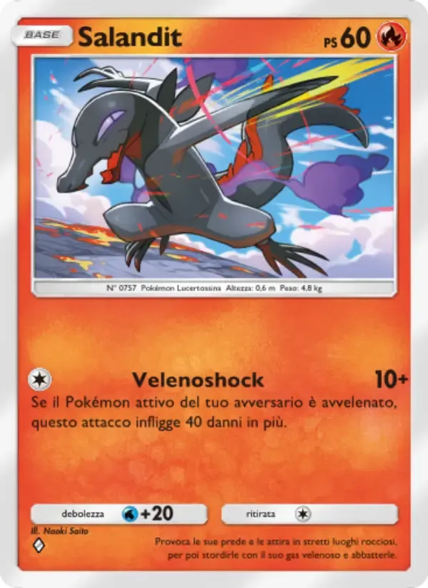 Salandit card in Italian