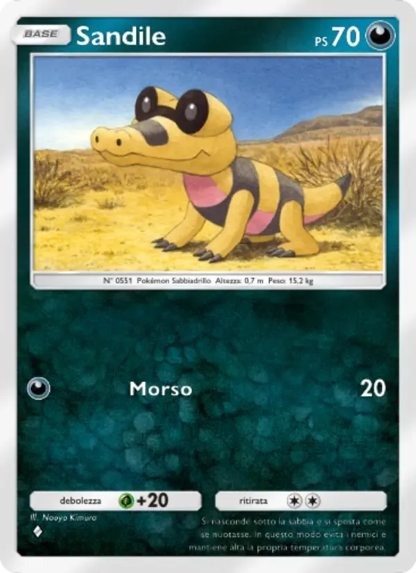 Sandile card in Italian