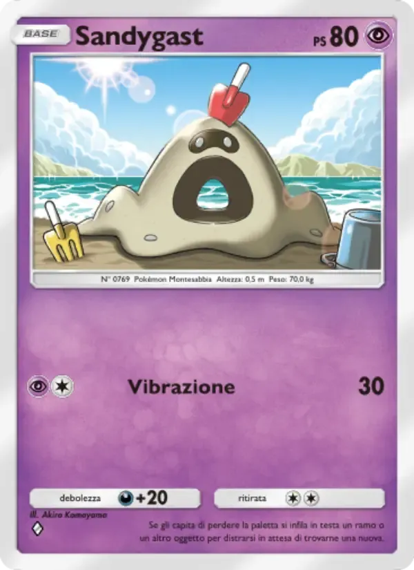 Sandygast card in Italian