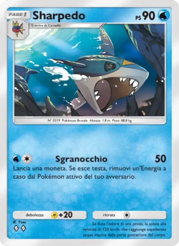 Sharpedo card in Italian