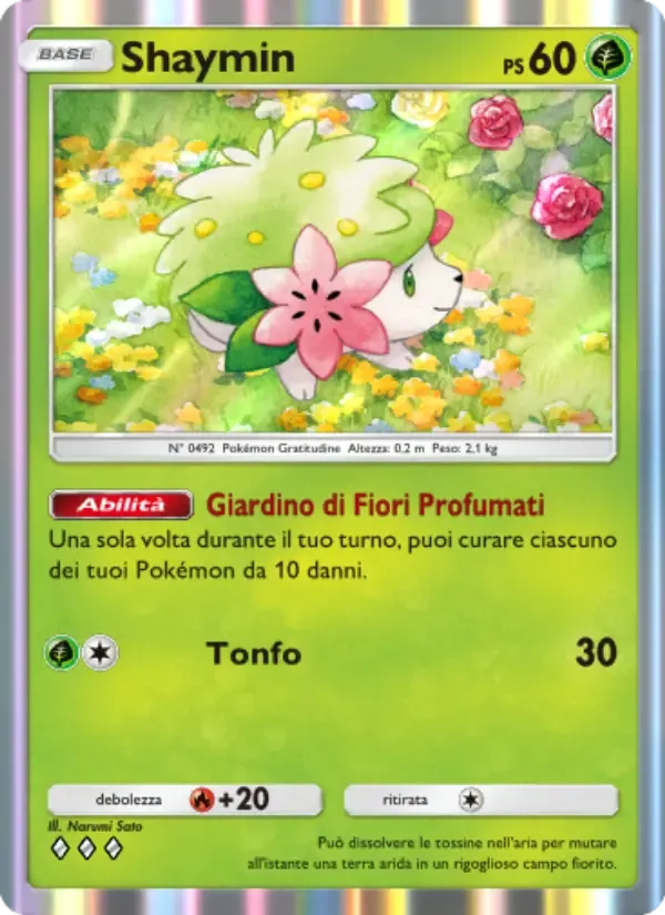 Shaymin card in Italian