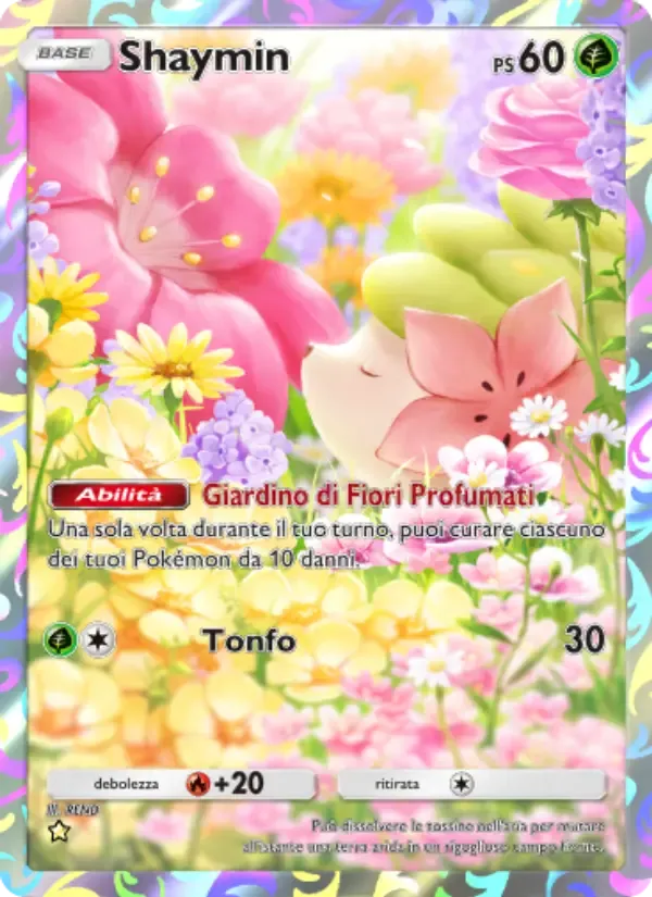 Shaymin card in Italian