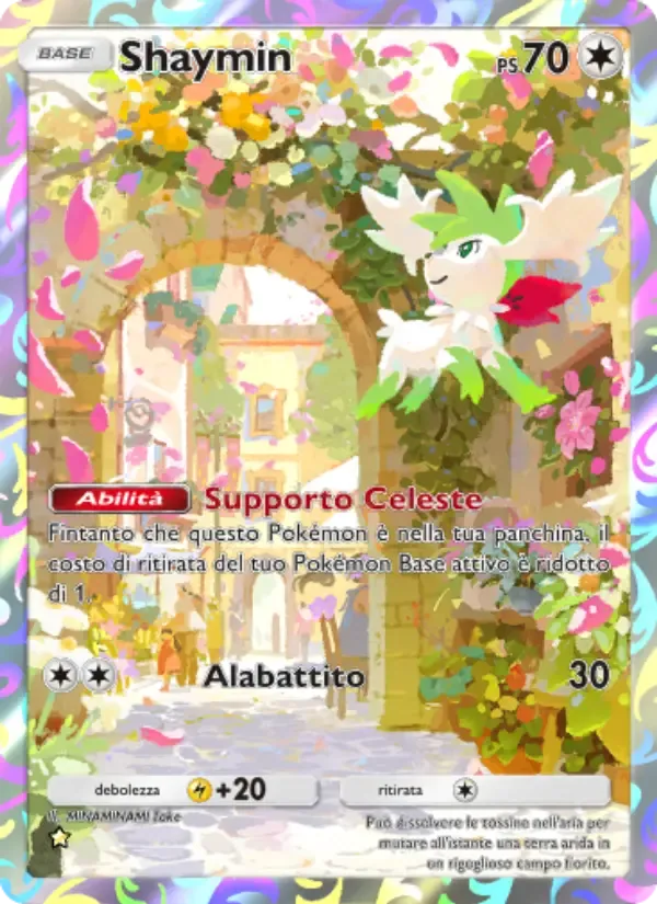 Shaymin card in Italian