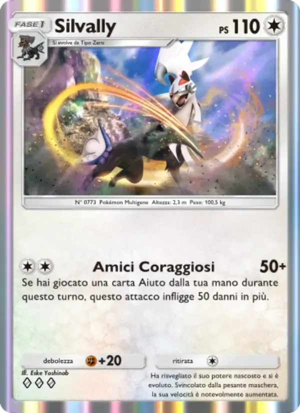 Silvally card in Italian