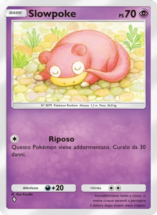 Slowpoke card in Italian