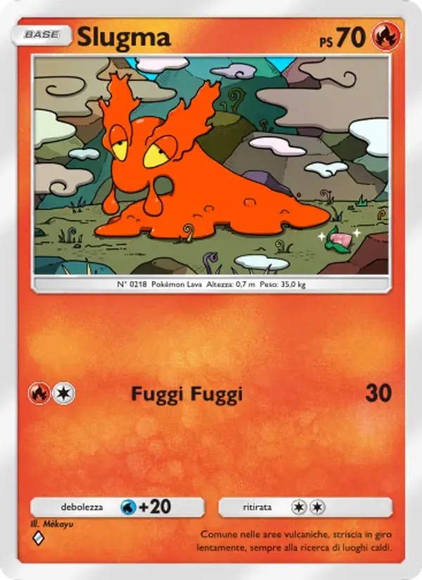 Slugma card in Italian