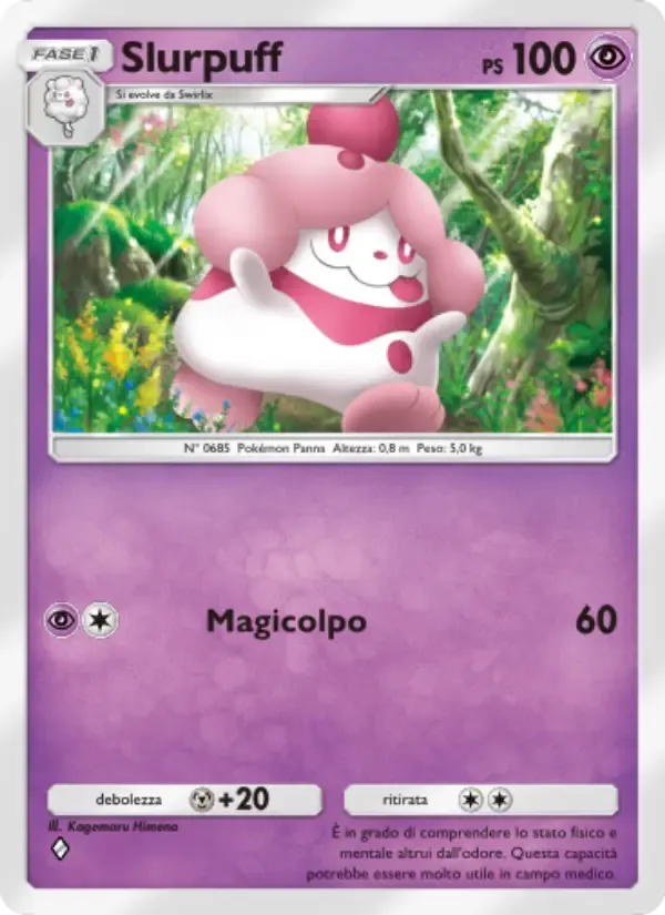 Slurpuff card in Italian