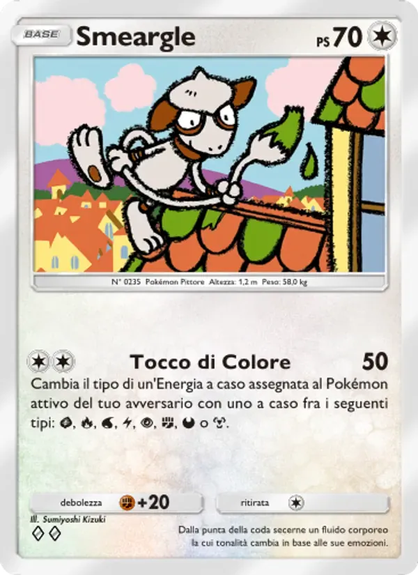 Smeargle card in Italian