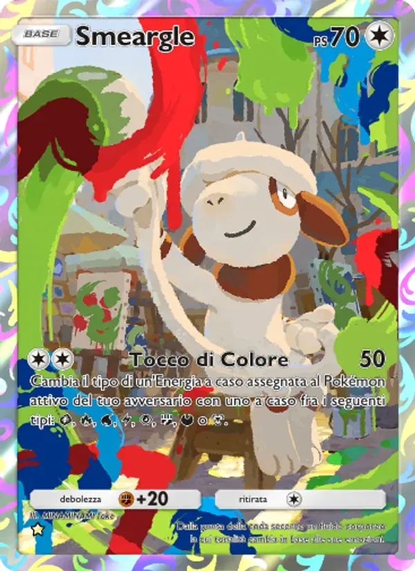 Smeargle card in Italian