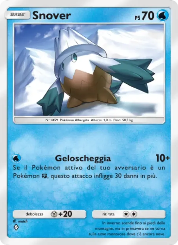 Snover card in Italian