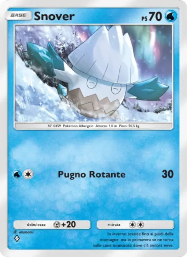Snover card in Italian