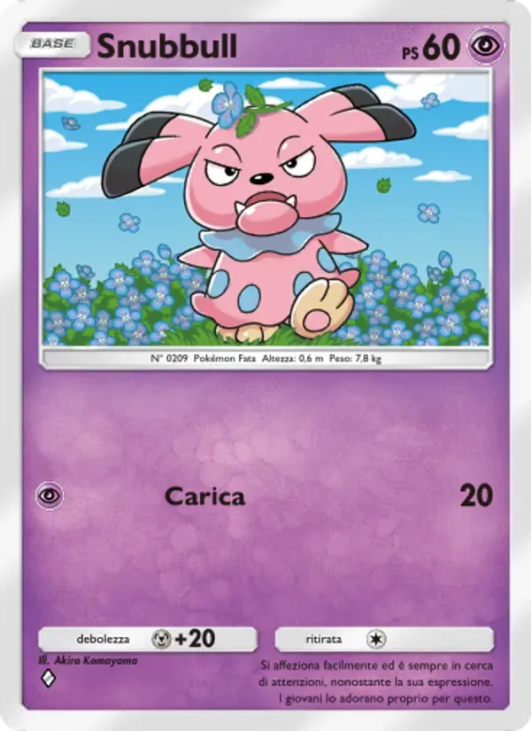 Snubbull card in Italian