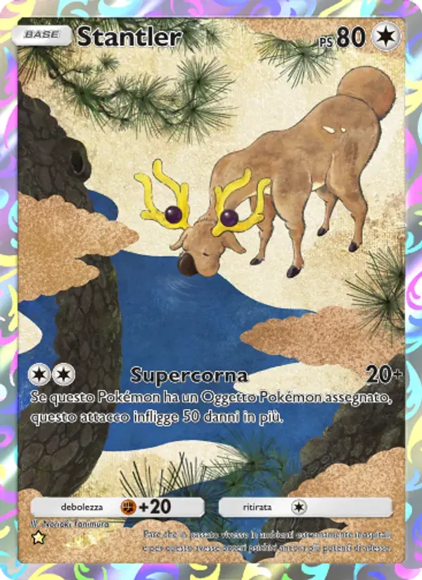 Stantler card in Italian