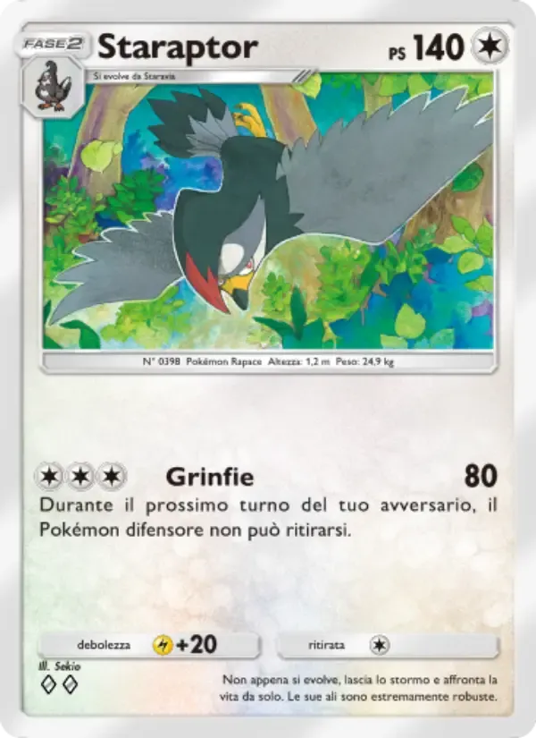 Staraptor card in Italian
