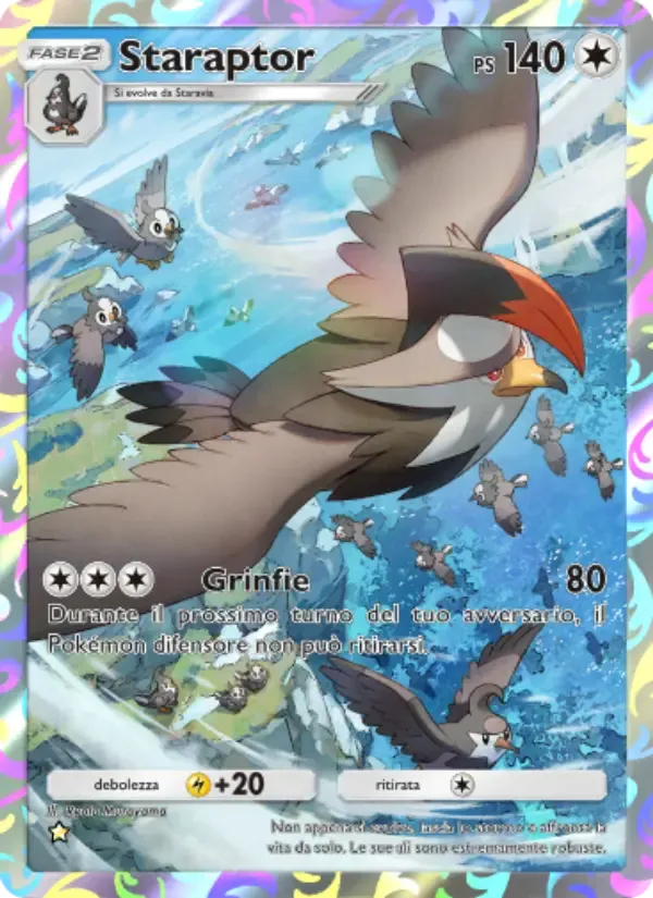Staraptor card in Italian