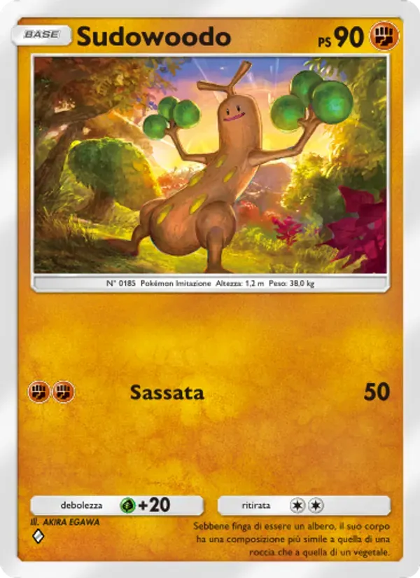 Sudowoodo card in Italian