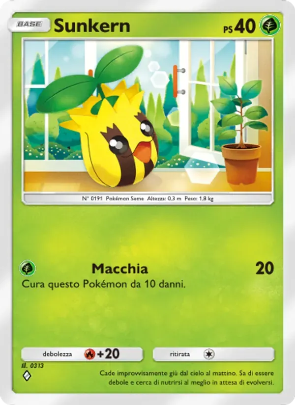 Sunkern card in Italian
