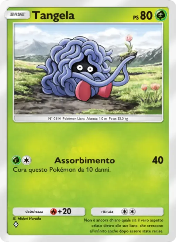 Tangela card in Italian