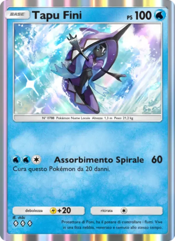 Tapu Fini card in Italian