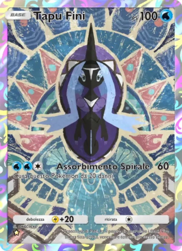 Tapu Fini card in Italian