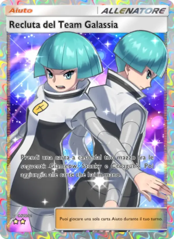 Team Galactic Grunt card in Italian