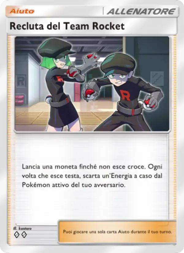 Team Rocket Grunt card in Italian