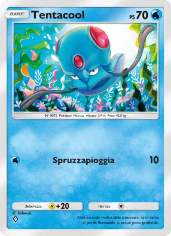 Tentacool-Karte auf Italienisch