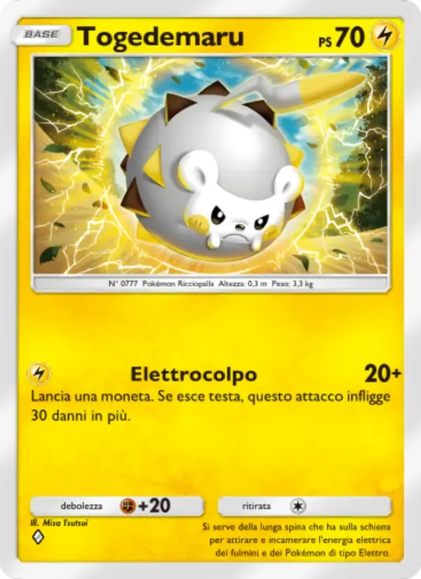 Togedemaru card in Italian