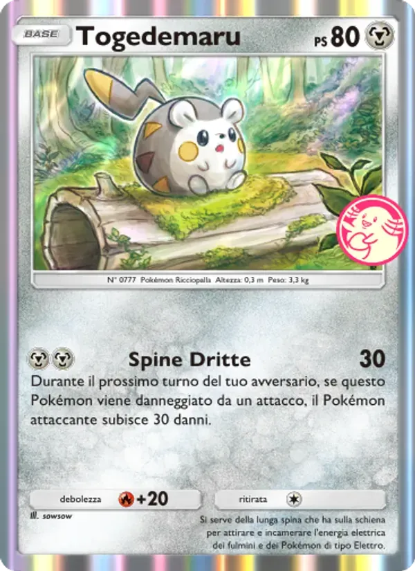 Togedemaru card in Italian